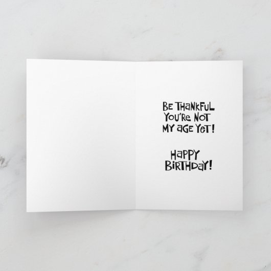 Funny 25th Birthday Kaart (Binnen)