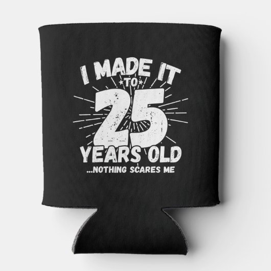 Funny 25th Birthday Quote Sarcastic 25 Year Old Blikjeskoeler (Achterkant)