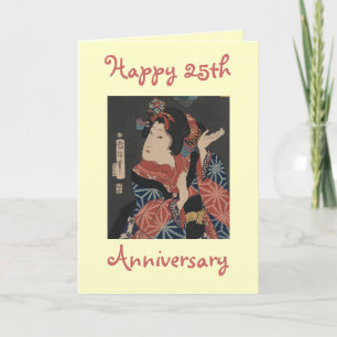 Funny 25th Jubileum Card - Aanpasbaar Kaart