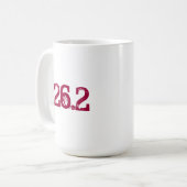 Funny 26.2 Coffee Mok voor marathoner - Abnormaal (Voorkant links)