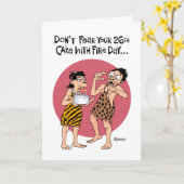 Funny 26th Birthday Kaart (Gele Bloem)