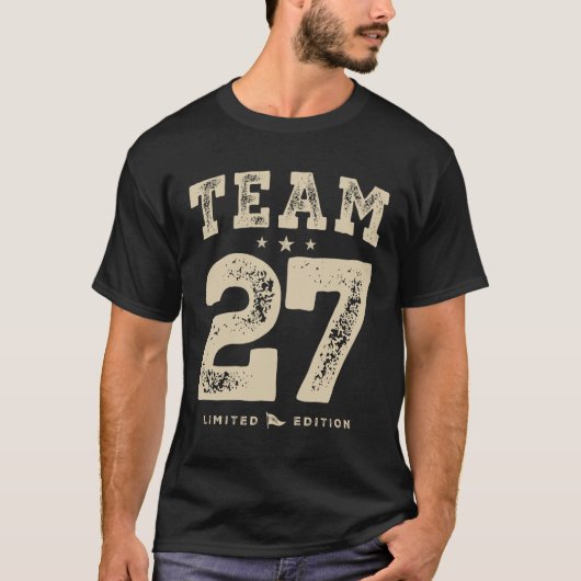 Funny 27th Birthday 27 Years old T-shirt (Voorkant)