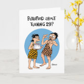 Funny 29th Birthday Kaart (Gele Bloem)