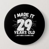 Funny 29th Birthday Quote Sarcastic 29 Year Old Ronde Button 4,0 Cm (Voorkant)
