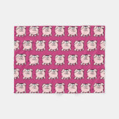 Funny 2 Cartoon Illustratie Varken Kies Kleur FB Fleece Deken (Voorkant (Horizontaal))