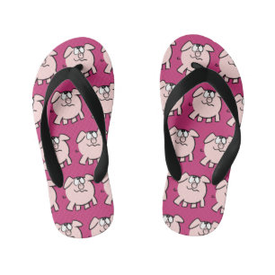Funny 2 Cartoon Pig Kies Kleur Kinder Flip Flop