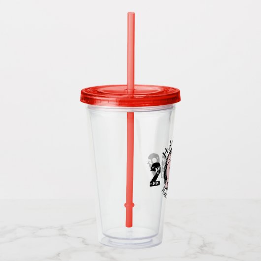 Funny 2 Cartoon Pig Year, aangepast aan 2019 A Tum Acryl Drinkbeker (Rechts)