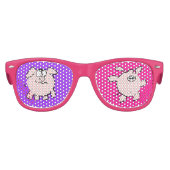 Funny 2 en 5 Cartoon Varkensjaar Verjaardag EyeW Kinder Zonnebril (Voorkant)