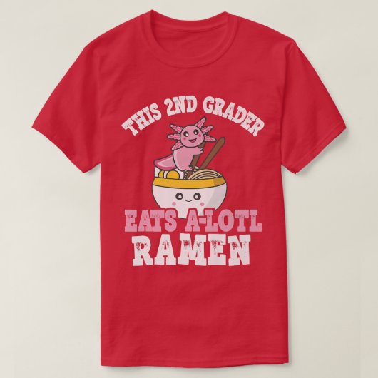 Funny 2e Grader Ramen schreef deze 2e Grad Eet A T-shirt (Design voorkant)