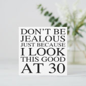 Funny 30th Birthday Attitude Kaart (Staand voorkant)