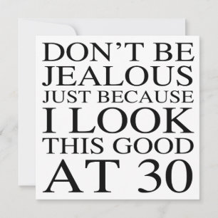 Funny 30th Birthday Attitude Kaart