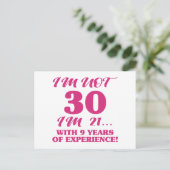 Funny 30th Birthday Briefkaart (Staand voorkant)