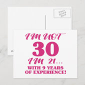 Funny 30th Birthday Briefkaart (Voorkant / Achterkant)