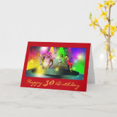 Funny 30th Birthday, Dance Party, koppels dansen Kaart (Gele Bloem)