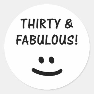 Funny 30th Birthday Gifts Ronde Sticker
