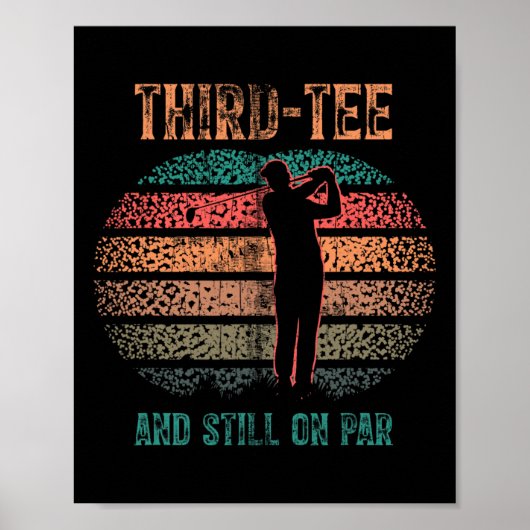 Funny 30th Birthday Golf Pun Golfing 30 Year Old G Poster (Voorkant)