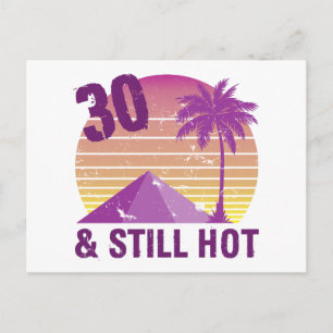 Funny 30th Birthday Hot Briefkaart