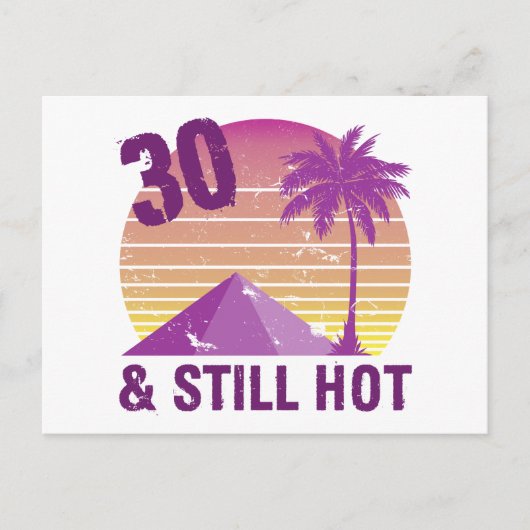 Funny 30th Birthday Hot Briefkaart (Voorkant)