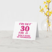 Funny 30th Birthday Kaart (Gele Bloem)