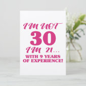 Funny 30th Birthday Kaart (Staand voorkant)