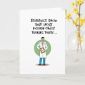 Funny 30th Birthday Kaart voor vrouwen (Gele Bloem)