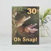 Funny 30th Birthday Party Invitations Kaart (Staand voorkant)