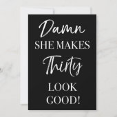 Funny 30th Birthday Party Kaart (Voorkant)