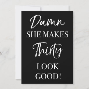 Funny 30th Birthday Party Kaart