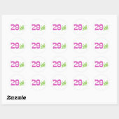 Funny 30th Birthday Ronde Sticker (Vel)