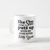 Funny 30th Wedding Jubileum Koffiemok (Voorkant links)