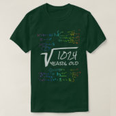 Funny 32th Birthday Wiskunde Design Square Root va T-shirt (Design voorkant)