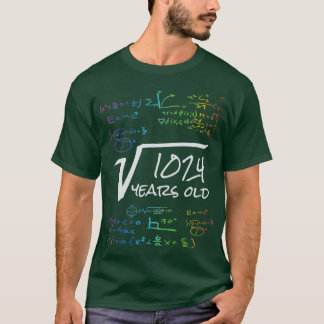 Funny 32th Birthday Wiskunde Design Square Root va T-shirt