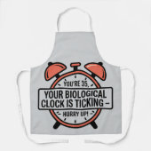 Funny 35th Birthday - Biological Clock Ticking Schort (Voorkant)