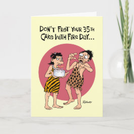 Funny 35th Birthday Kaart