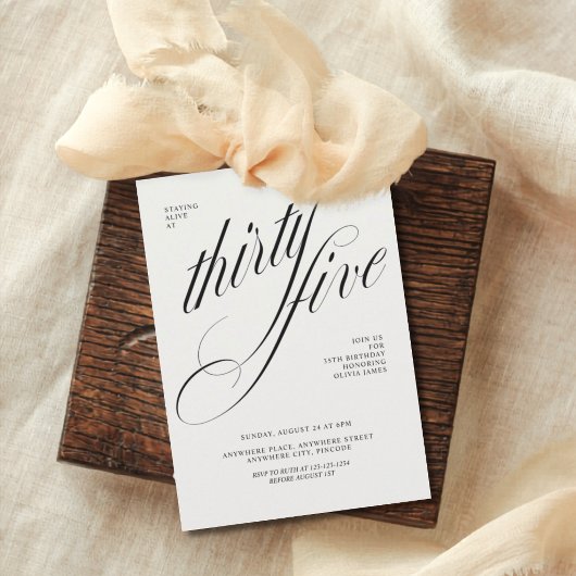 Funny 35th birthday kaart