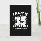 Funny 35th Birthday Quote Sarcastic 35 Year Old Kaart (Voorkant)