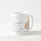 FUNNY 35th Wedding Jubileum Coral Customize Koffiemok (Voorkant rechts)