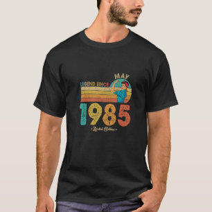 Funny 37th Birthday May 1985 Legend from 1985 37 T-shirt