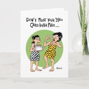 Funny 39th Birthday Kaart