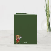 Funny 3 a.m. cat Christmas card Kaart (Achterkant)