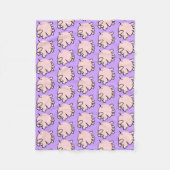 Funny 3 Cartoon Illustratie Varken Kies Kleur FB Fleece Deken (Voorkant)