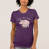 Funny 3 Cartoon Illustration Pig Year 2019 Woman T-shirt (Voorkant)