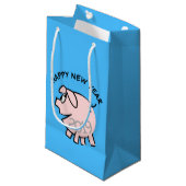 Funny 3 Cartoon Pig. 2019 Small Gift Bag Klein Cadeauzakje (Voorkant Gekanteld)
