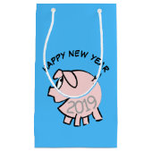 Funny 3 Cartoon Pig. 2019 Small Gift Bag Klein Cadeauzakje (Voorkant)