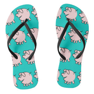 Funny 3 Cartoon Varken Kies Kleur Vrouwen Tik Vlik Teenslippers