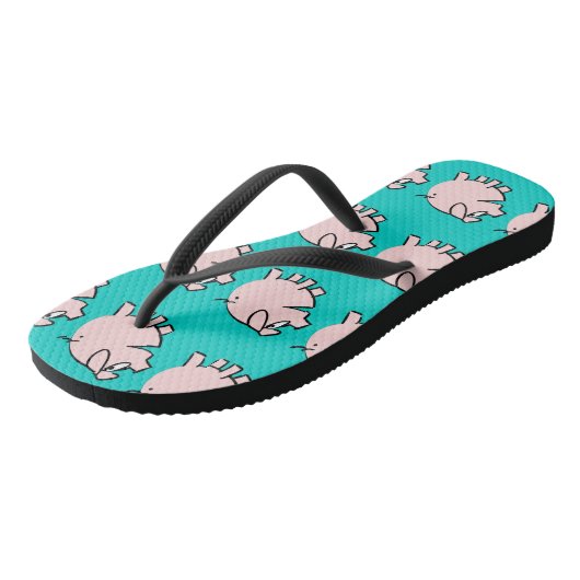 Funny 3 Cartoon Varken Kies Kleur Vrouwen Tik Vlik Teenslippers (Schuin)