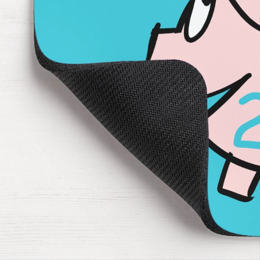 Funny 3 Cartoon Varkenshaar 2019 Kies KleurmuisP Muismat (Hoek)