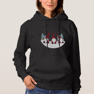 Funny 3 Nordic Gnomes Winter Kerstmis Zweeds Hoodie