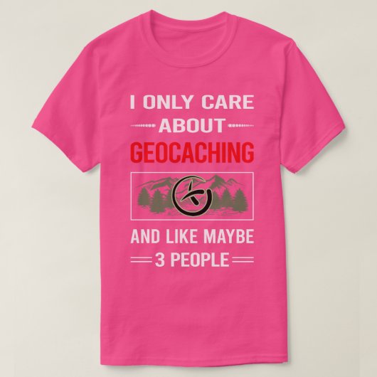 Funny 3 People 02 Geocaching Geocache Geocacher T-shirt (Design voorkant)