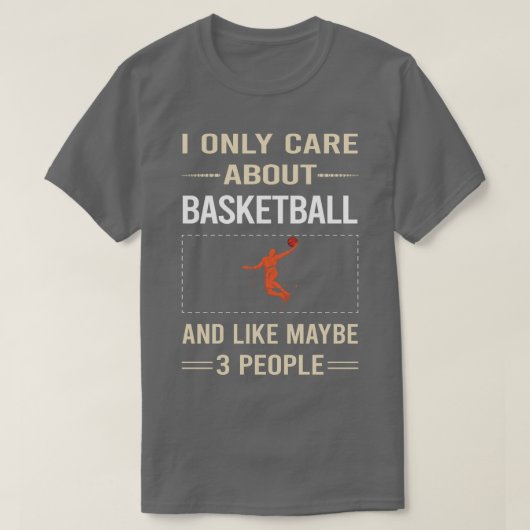 Funny 3 People Basketball T-shirt (Design voorkant)